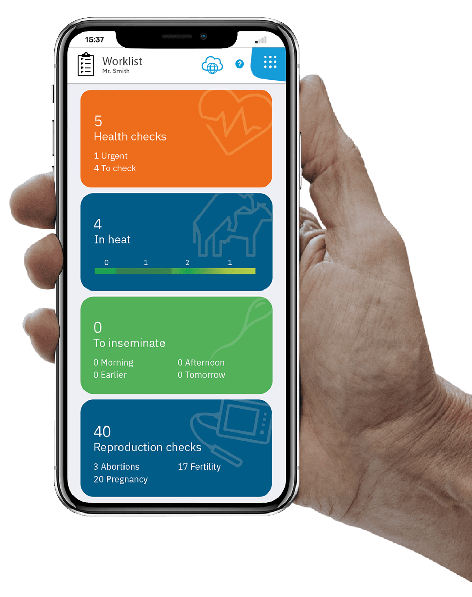 Nedap CowControl mobil uygulaması